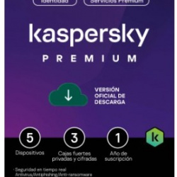 Kaspersky Premium 5 Dispositivos 1 Año (Total Security)