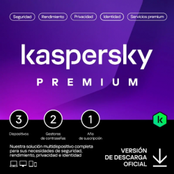 Kaspersky Premium 3 Dispositivos 1 Año (Total Security)